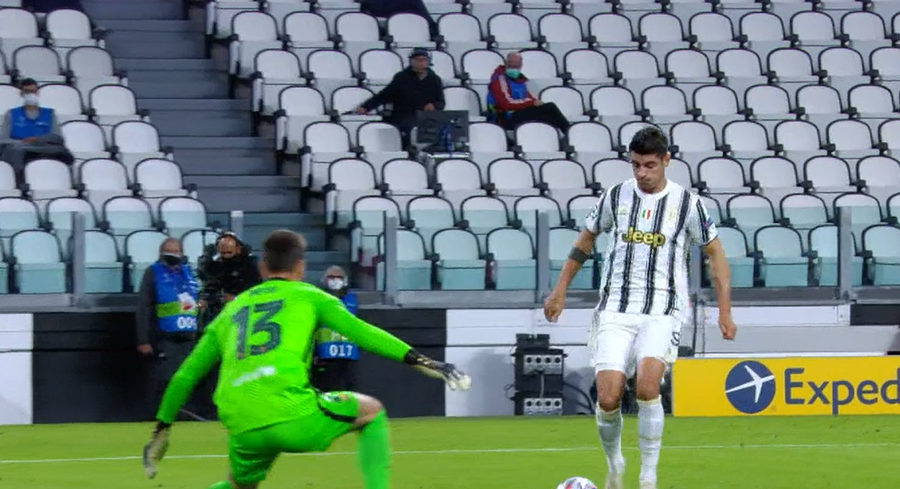 VIDEO | Ghinion incredibil pentru Morata! Fotbalistul lui Juve a înscris de trei ori, însă VAR i-a stricat bucuria de fiecare dată