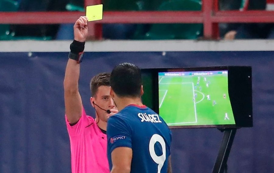 VIDEO | Faza zilei în Liga Campionilor. Luis Suarez a tras cu ochiul la analiza VAR şi a primit cartonaşul galben