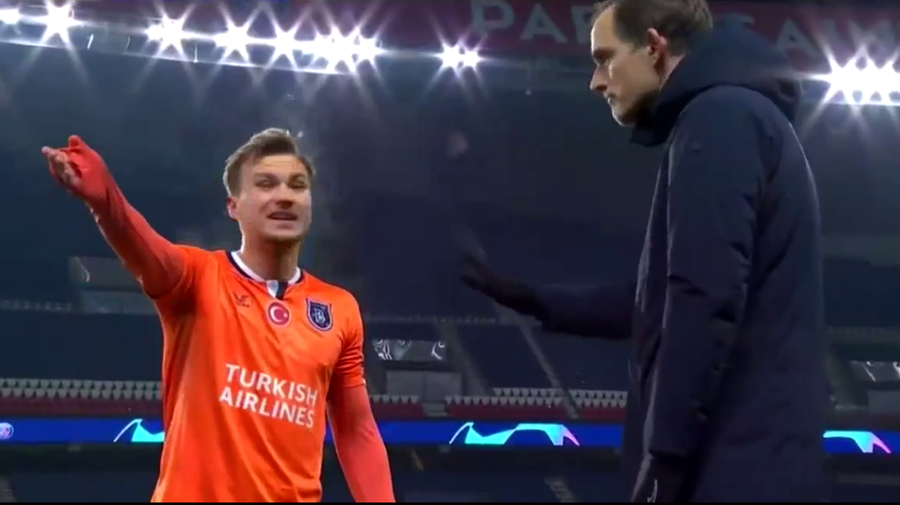 VIDEO | "Asta nu arată bine pentru Tuchel!" Dialogul surprins de camere între antrenorul lui PSG şi un jucător al lui Başakşehir. "Ai auzit tu să spună asta!?"