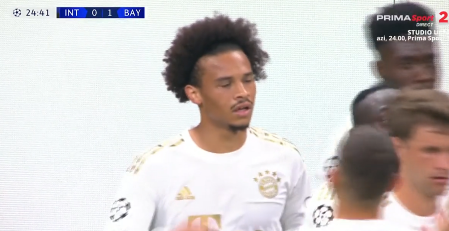 VIDEO | Sane, execuţie de senzaţie, după o pasă de la Kimmich care a trecut peste defensiva lui Inter. Gest tehnic cum rar se vede