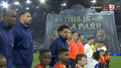 Mai rău decât în Sunday League! Imnul Europa League s-a auzit la Aston Villa - PSG în loc de cel din Champions! Jucătorii parizienilor nu au înţeles ce se petrece

