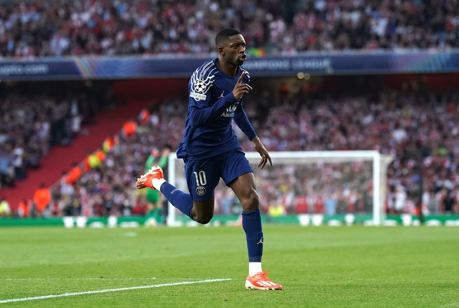 VIDEO | Deschidere de scor rapidă la Arsenal - PSG! Dembele, reluare magistrală din prima