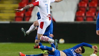 VIDEO | Slavia Praga - Rangers 1-1. Nicolae Stanciu şi Ianis Hagi au fost decisivi! Sfertfinalista Europa League se decide la Glasgow, peste o săptămână 