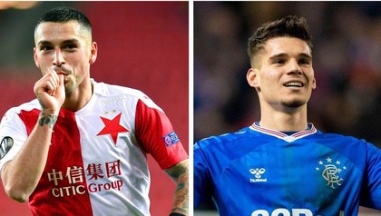 Surpriză la Rangers - Slavia. Steven Gerrard îl lasă pe Ianis Hagi pe bancă. Nicolae Stanciu e titular