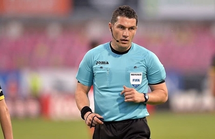 Istvan Kovacs, delegat în premieră în ”sferturile” cupelor europene. Sătmăreanul o va arbitra pe Manchester United