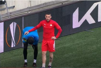 VIDEO | Stanciu a provocat accidentarea portarului Slaviei Praga, la antrenamentul dinaintea meciului cu Arsenal, în Europa League