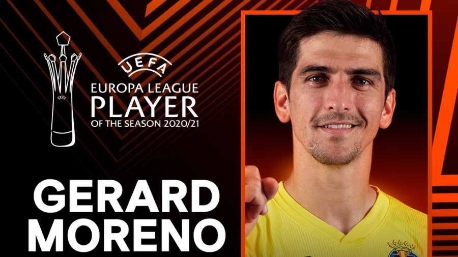 Gerard Moreno, desemnat jucătorul sezonului 2020-2021 al UEFA Europa League