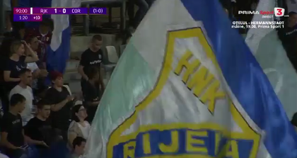 Halucinant! Ce au scandat fanii croaţi în finalul meciului dintre Rijeka şi Corvinul 