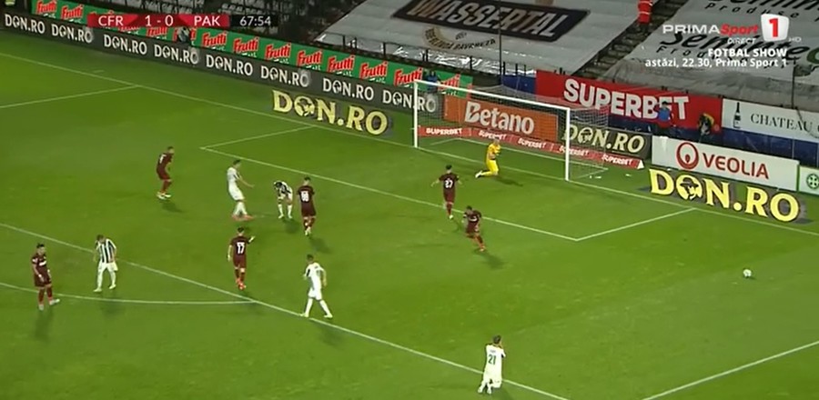 VIDEO | Fază memorabilă în CFR - Paksi. Clujenii scapă de egalare după două penalty-uri ratate de oaspeţi