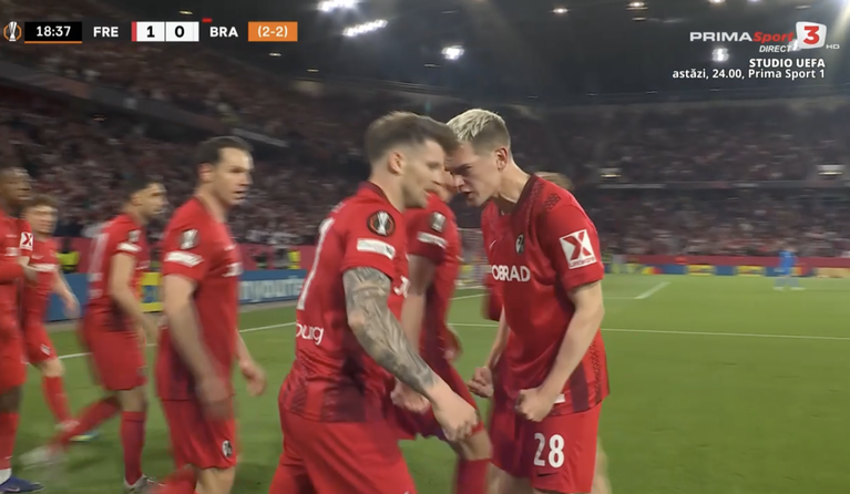 LIVE VIDEO | Aston Villa - Nottingham şi Freiburg - Braga, ACUM, pe canalele PrimaSport. Nemţii au deschis scorul. Kubler a marcat

