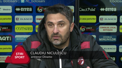 VIDEO | NICULESCU: ”MI-E RUŞINE CÂND MĂ UIT ÎN CLASAMENT”