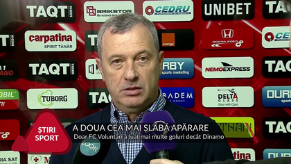 VIDEO | A DOUA CEA MAI SLABĂ APĂRARE. DOAR FC VOLUNTARI A LUAT MAI MULTE GOLURI DECÂT DINAMO