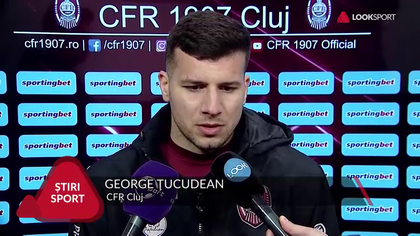 VIDEO | ŢUCUDEAN, DUPĂ CE A FOST DECISIV DIN NOU PENTRU CFR: ”AM AVUT INSPIRAŢIE”