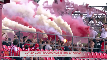 VIDEO | Imagini cu noul stadion din Arad! Ce trebuie să mai rezolve nou-promovata pentru a putea folosi arena în Liga 1