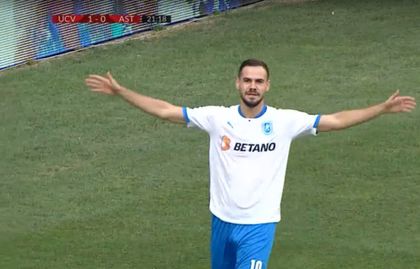 VIDEO | Universitatea Craiova - Astra 2-0. Koljic şi Cicâldău îi duc pe olteni pe locul 2 în Casa Liga 1