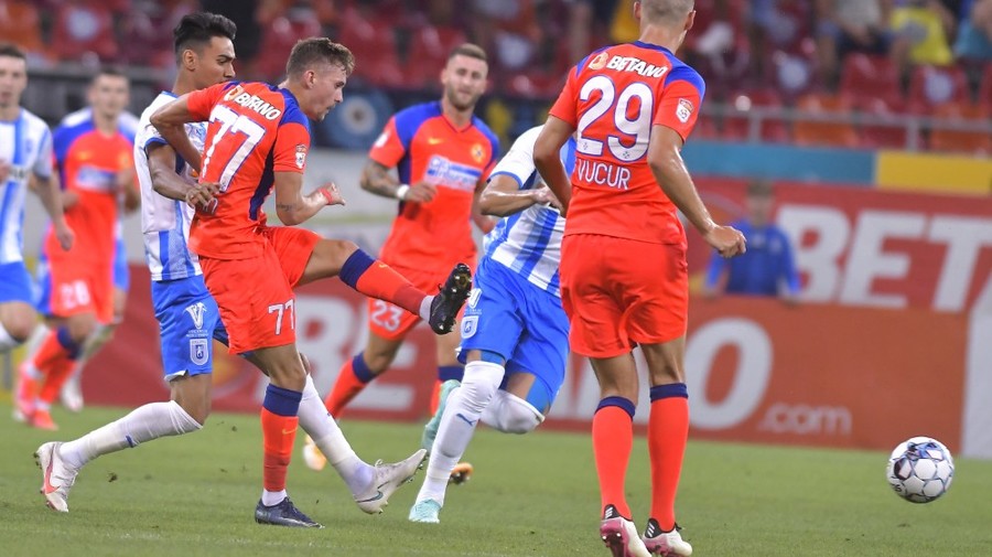 VIDEO | FCSB – Universitatea Craiova 4-1. 'Roş-albaştrii' au făcut spectacol în primul derby al sezonului! Moruţan şi Markovic au reuşit goluri superbe