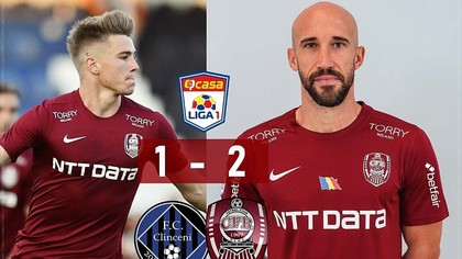 VIDEO | Academica Clinceni - CFR Cluj 1-2! Latovlevici a marcat golul decisiv