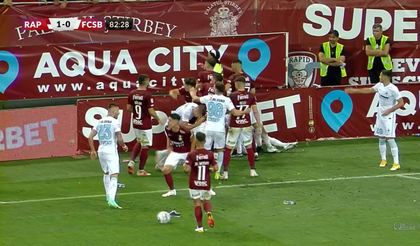 VIDEO | Momente de K1 spre finalul partidei Rapid - FCSB! Sefer şi Şerban au fost eliminaţi