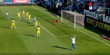 VIDEO | Ratare monumentală! Cum se termină faza în care golgheterul din Casa Liga 1 trebuia să marcheze un gol simplu