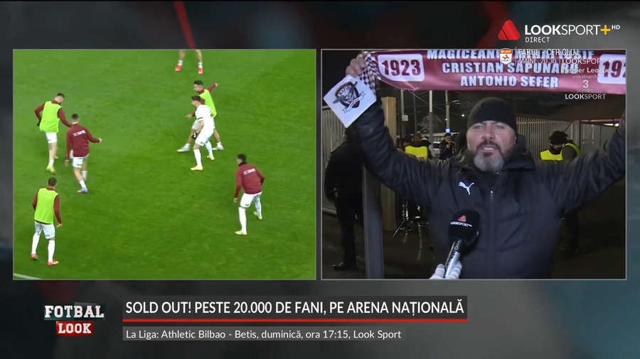 "M-am trezit de dimineaţă, mi-am dat seama că e meci..." Interviu în versuri dat de un fan al Rapidului înainte de derby | VIDEO