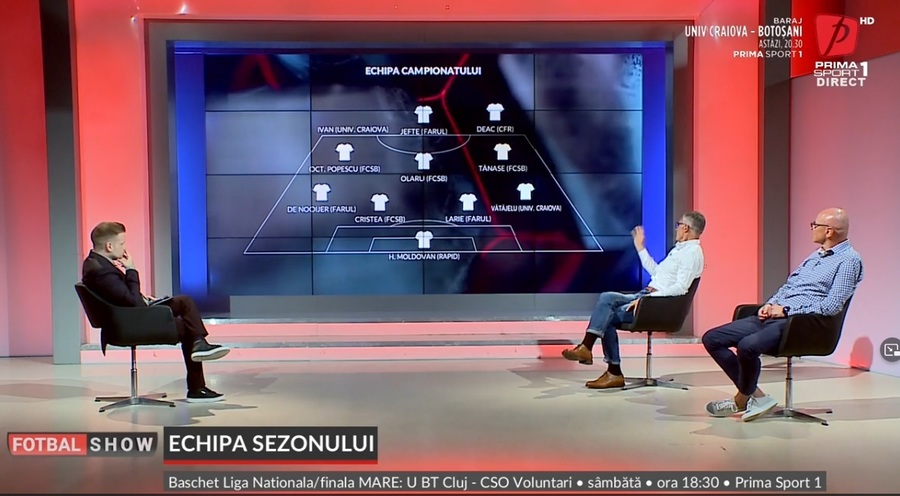 VIDEO | Cum arată echipa sezonului din Liga 1 în viziunea lui Ioan Ovidiu Sabău! Campioana CFR dă un singur jucător. Grozavu l-a lăsat pe Tănase în afara primului 11 perfect