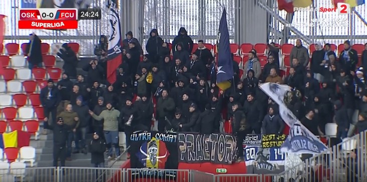 VIDEO | Meciul Sepsi – FCU Craiova încheiat după doar 25 de minute, din cauza scandărilor xenofobe ale suporterilor