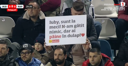 VIDEO | Titlul de fanul anului merge la o doamnă de pe stadionul din Iaşi 