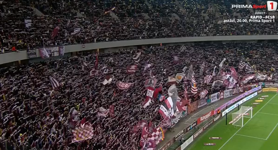 VIDEO | Sold-out pe Arena Naţională! Rapid - FCSB se joacă cu aproape 50.000 de fani în tribune