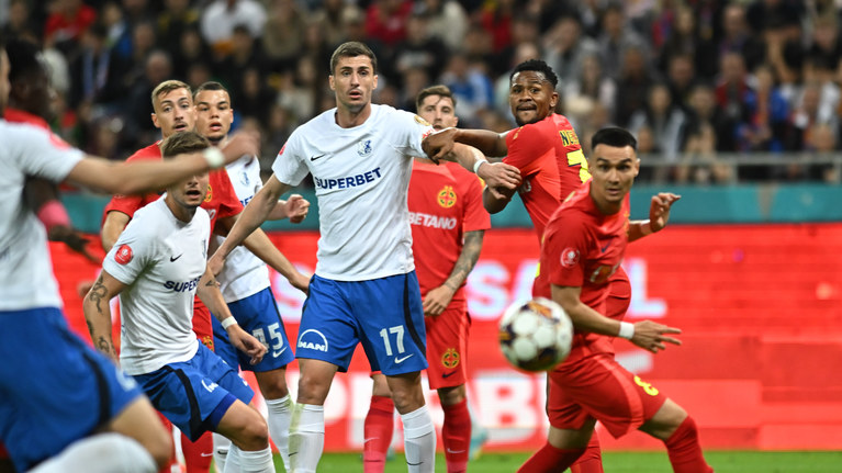 VIDEO | FCSB - Farul 1-0, în direct la Prima Sport 1! Derby cu titlul pe masă. Miculescu deschide scorul!
