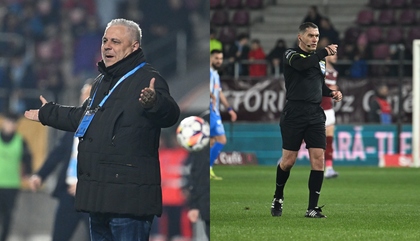Tensiunile de la finalul meciului Rapid - Universitatea Craiova au continuat şi la vestiare! Marius Şumudică şi Istvan Kovacs, discuţie aprinsă la cabine: „E minciună pe faţă”