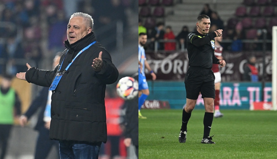 Tensiunile de la finalul meciului Rapid - Universitatea Craiova au continuat şi la vestiare! Marius Şumudică şi Istvan Kovacs, discuţie aprinsă la cabine: „E minciună pe faţă”