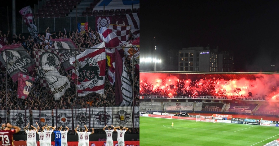 VIDEO | Au lăsat rivalităţile de-o parte în seara de Înviere! Mesajele comune afişate de suporterii Rapidului şi cei ai Universităţii Cluj