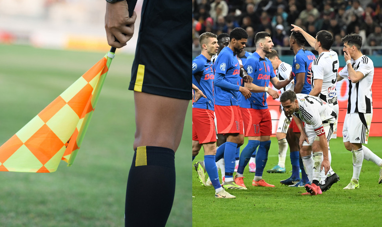 Cine arbitrează partida ”U” Cluj - FCSB, care ar putea fi decisivă pentru „roş-albaştrii” la câştigarea titlului în Superliga