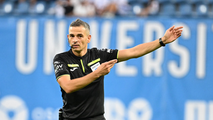 Florin Andrei va arbitra meciul ”U” Cluj - Rapid, singurul al zilei de vineri din Superliga