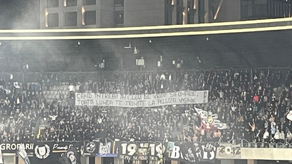 "U" Cluj - CFR | Ce bannere au afişat cele două galerii la derby