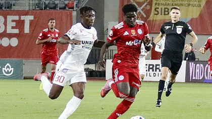 VIDEO | Hermannstadt – Oţelul Galaţi 1-3. Oaspeţii au speculat omul în plus din startul partidei