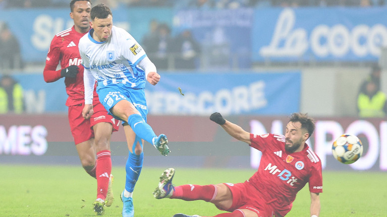 VIDEO | Universitatea Craiova – Oţelul Galaţi, LIVE pe Prima Sport 1 şi PrimaPlay.ro! Etim reia cu capul în bară