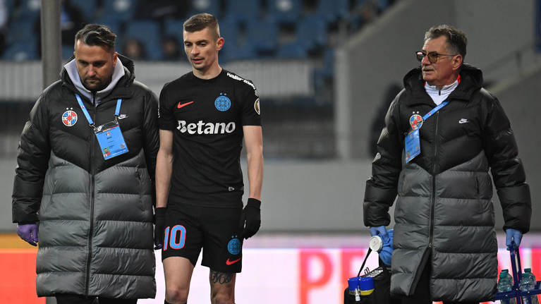 Florin Tănase, în pericol să rateze meciul cu Universitatea Craiova din campionat! Mihai Stoica: „M-aş mira să poată să joace”