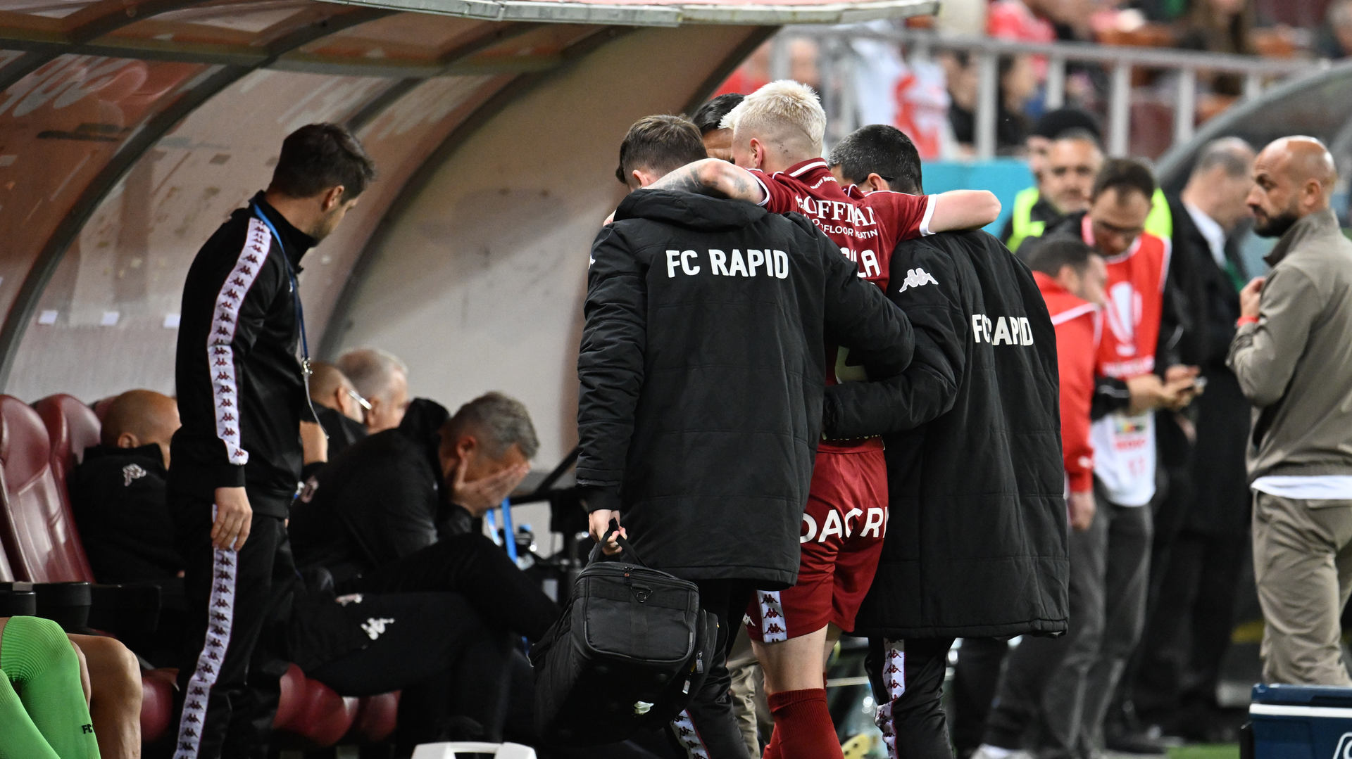 Noi detalii despre starea lui Claudiu Petrila! Ce accidentare a suferit atacantul lui Rapid în derby-ul cu Dinamo