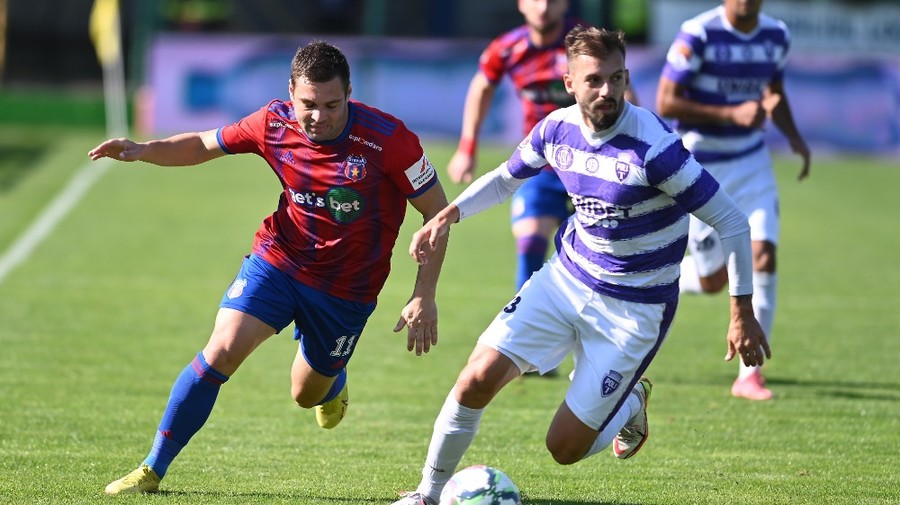 VIDEO | Steaua – Poli Timişoara 3-1. ”Militarii” se impun în faţa bănăţenilor, după ce au fost conduşi în prima repriză
