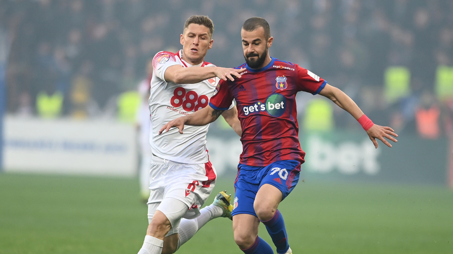 VIDEO | CSA Steaua câştigă derby-ul ligii secunde, contra lui Dinamo. Meciul a stat sub semnul sarabandelor de erori în defensivă