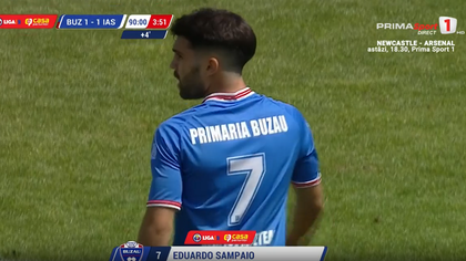 VIDEO | FC Buzău – Poli Iaşi, 1-1! Eduardo Sampaio salvează la ultima fază un punct pentru gazde! Gafă mare în defensiva oaspeţilor