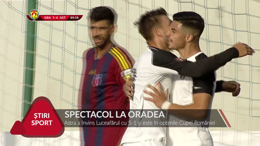 VIDEO | SPECTACOL LA ORADEA. Astra a zdrobit Luceafărul