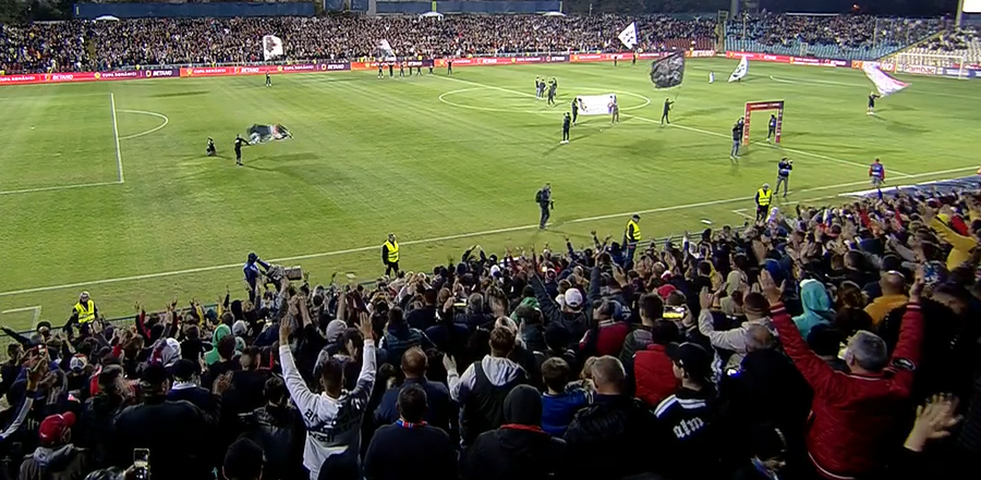 VIDEO | Stadion plin la Galaţi! Atmosferă superbă înainte de Oţelul - FCSB