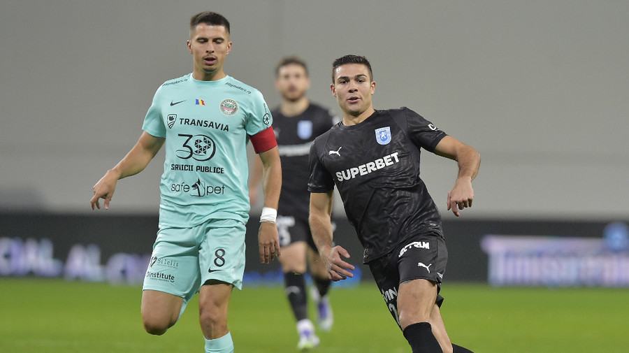 VIDEO | Sănătatea Cluj - Universitatea Craiova 1-4. Oltenii s-au descătuşat în repriza secundă