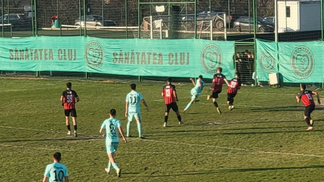 Gloria Bistriţa, victorie pe terenul Sănătăţii Cluj, în primul meci al zilei din Cupa României