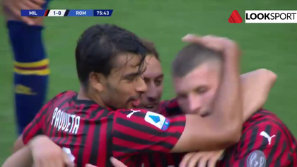Diavolii, spre Europa! VIDEO | AC Milan - AS Roma 2-0, cu goluri Rebic şi Calhanouglu
