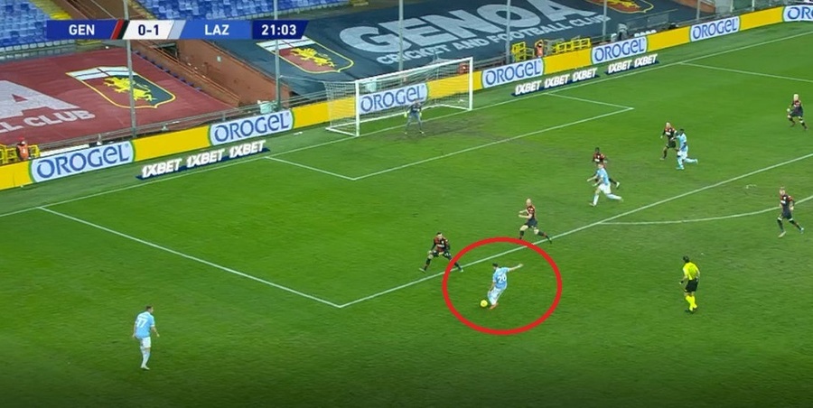 VIDEO | Ştefan Radu, aproape de gol pentru Lazio în deplasarea cu Genoa. Unde s-a dus mingea trimisă de român