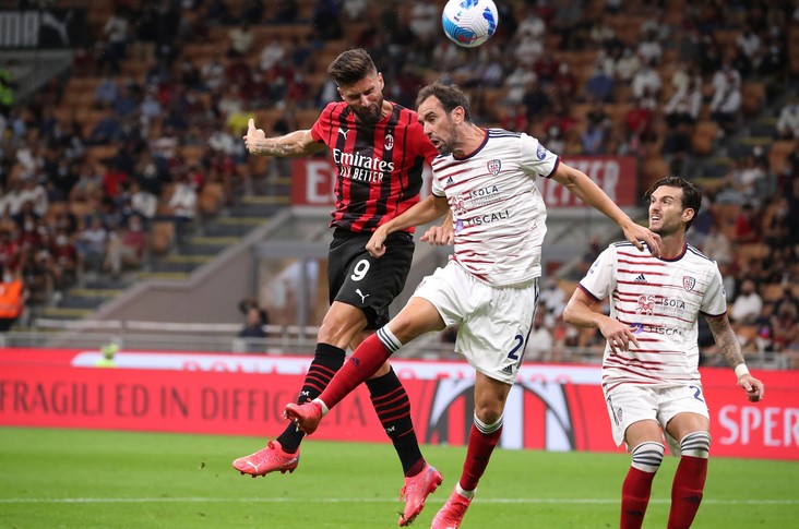 VIDEO | AC Milan - Cagliari 4-1. Giroud a înscris primele goluri pentru 'rossoneri'. Răzvan Marin a fost integralist pentru Cagliari