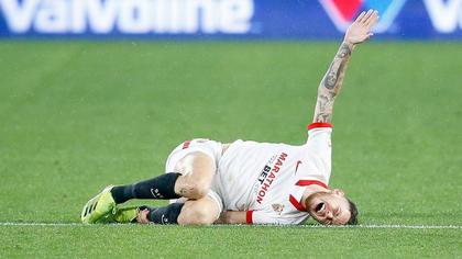 Lucas Ocampos a suferit o entorsă de gradul doi la glezna stângă şi va lipsi mai multe săptămâni de pe teren